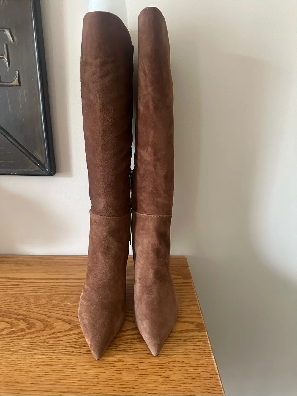 Sam Edelman Taylin Toffee Knee High Pointed Toe Boots